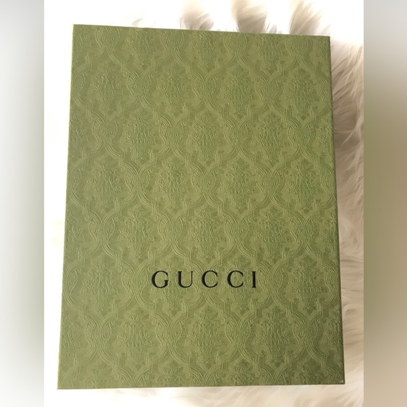 GUCCI Finn Mixed Media Ankle Boot Vintage  Bordeaux Brown Leather Size 38/8 NEW - Picture 11 of 11